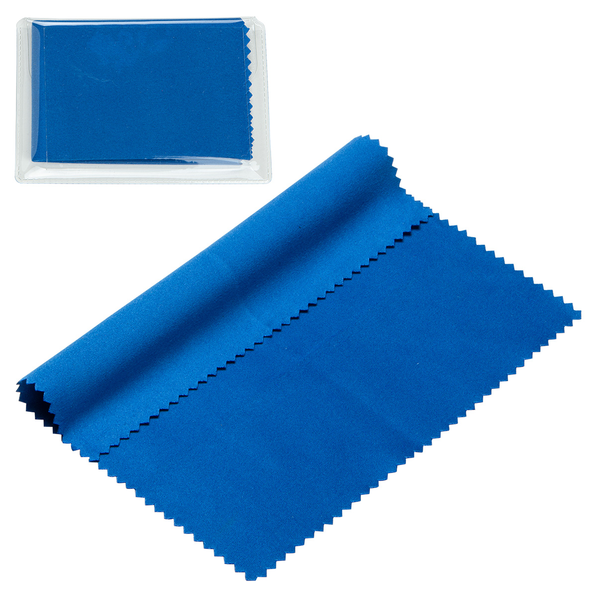6" x 6" 220GSM Microfiber Cleaning Cloth in Clear PVC Case 26