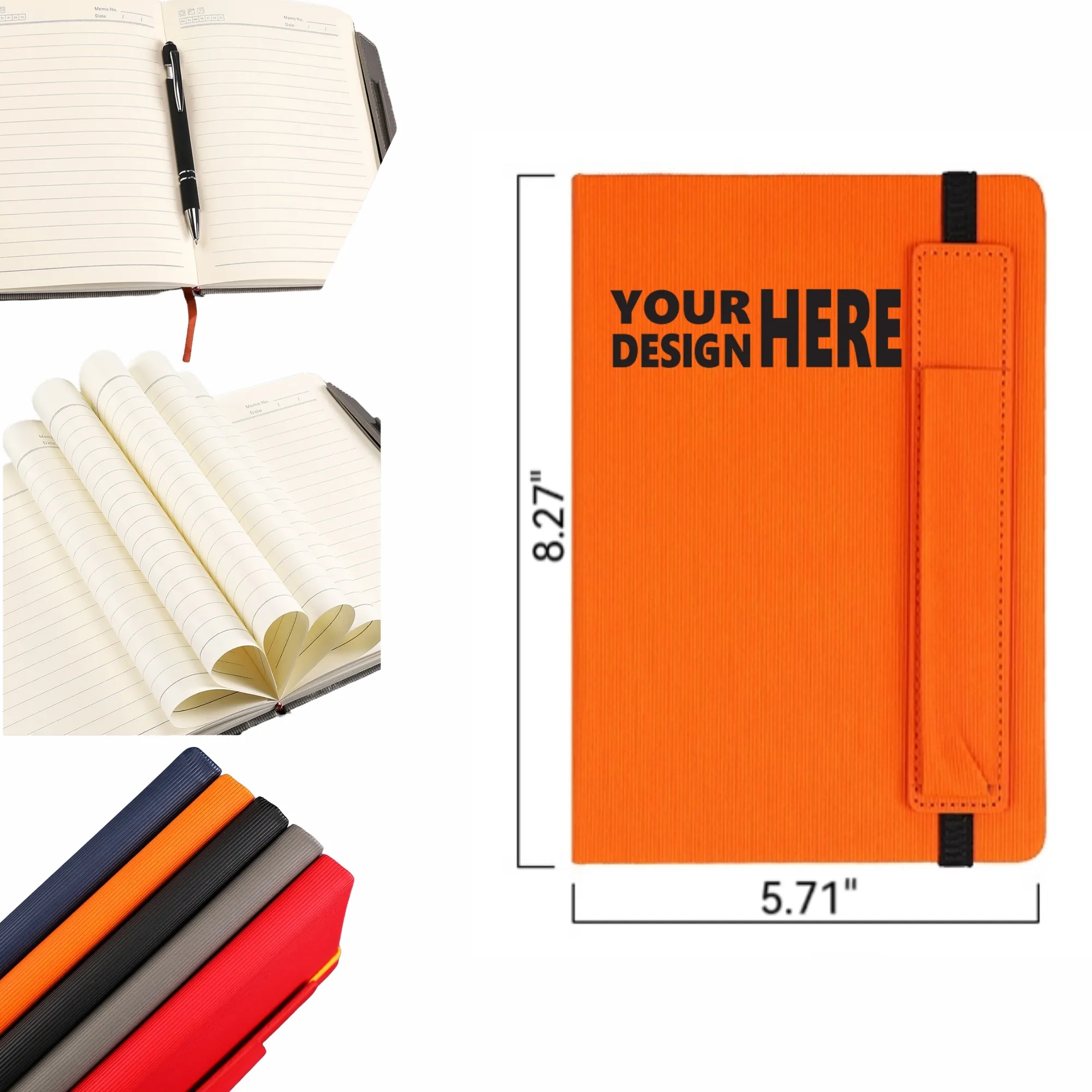 A5 Business Notebook With Pen Loop Elastic Band 5