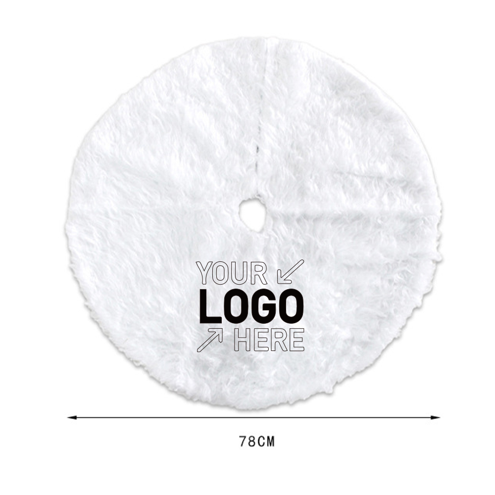 30'' Christmas White Tree Skirt 4