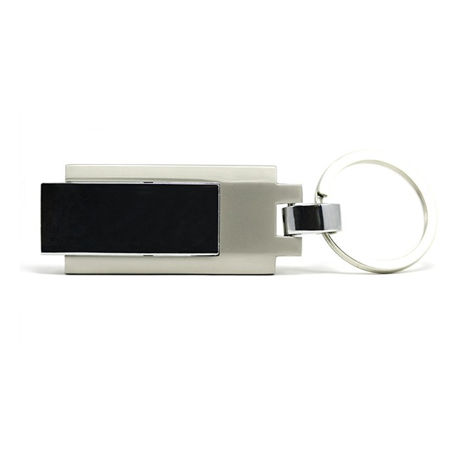 Chrome Steel with Keyring USB 2.0 2