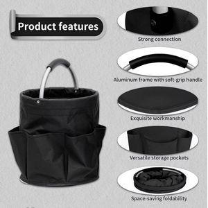 Beach Garden Harvest Shopping Basket Bathroom Storage Wash Bag 6