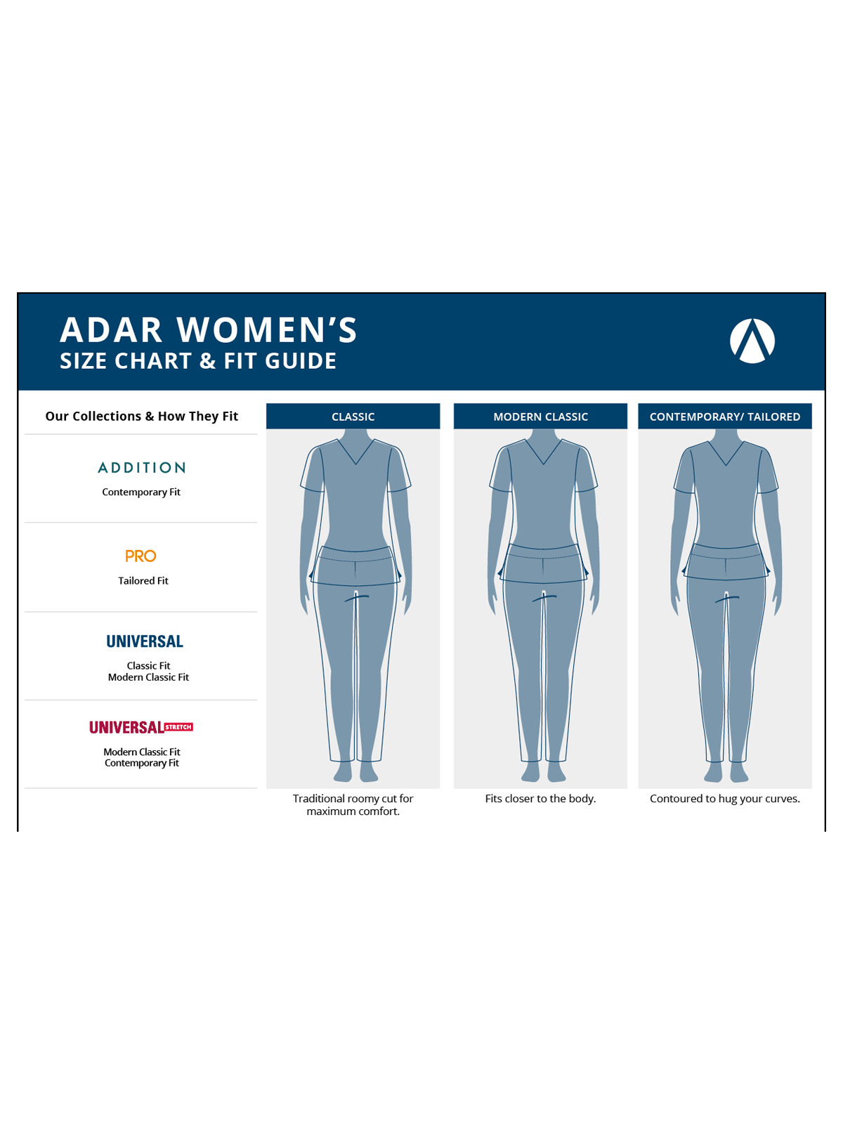 Adar - Addition - Women's Easy Movement Scrub Set 8