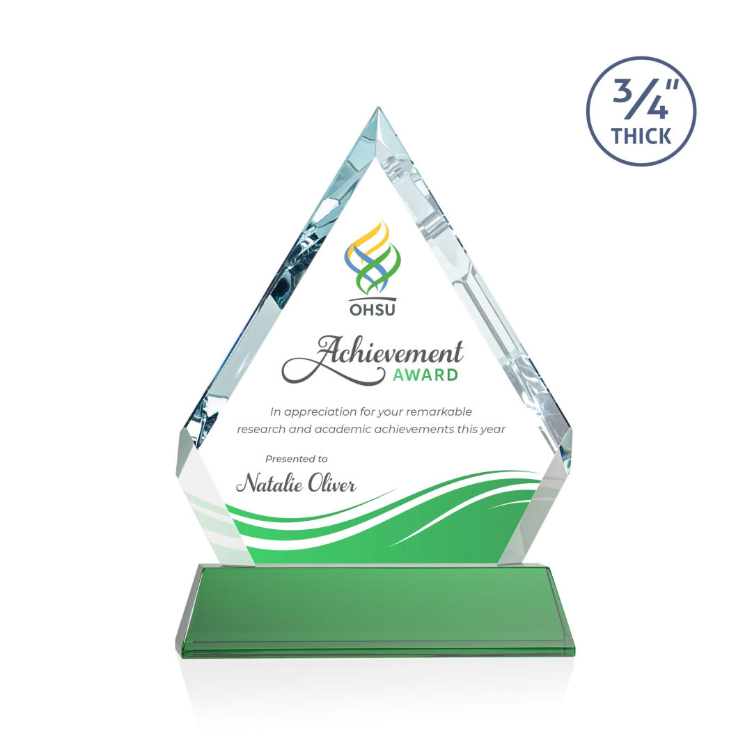 Apex VividPrint™ Award on Newhaven Base - Green 3