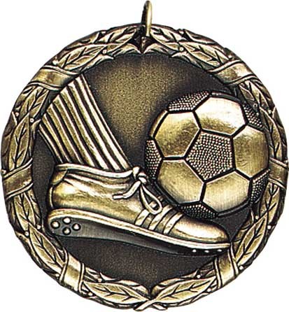 Soccer XR200 Series Medal, 2" 1