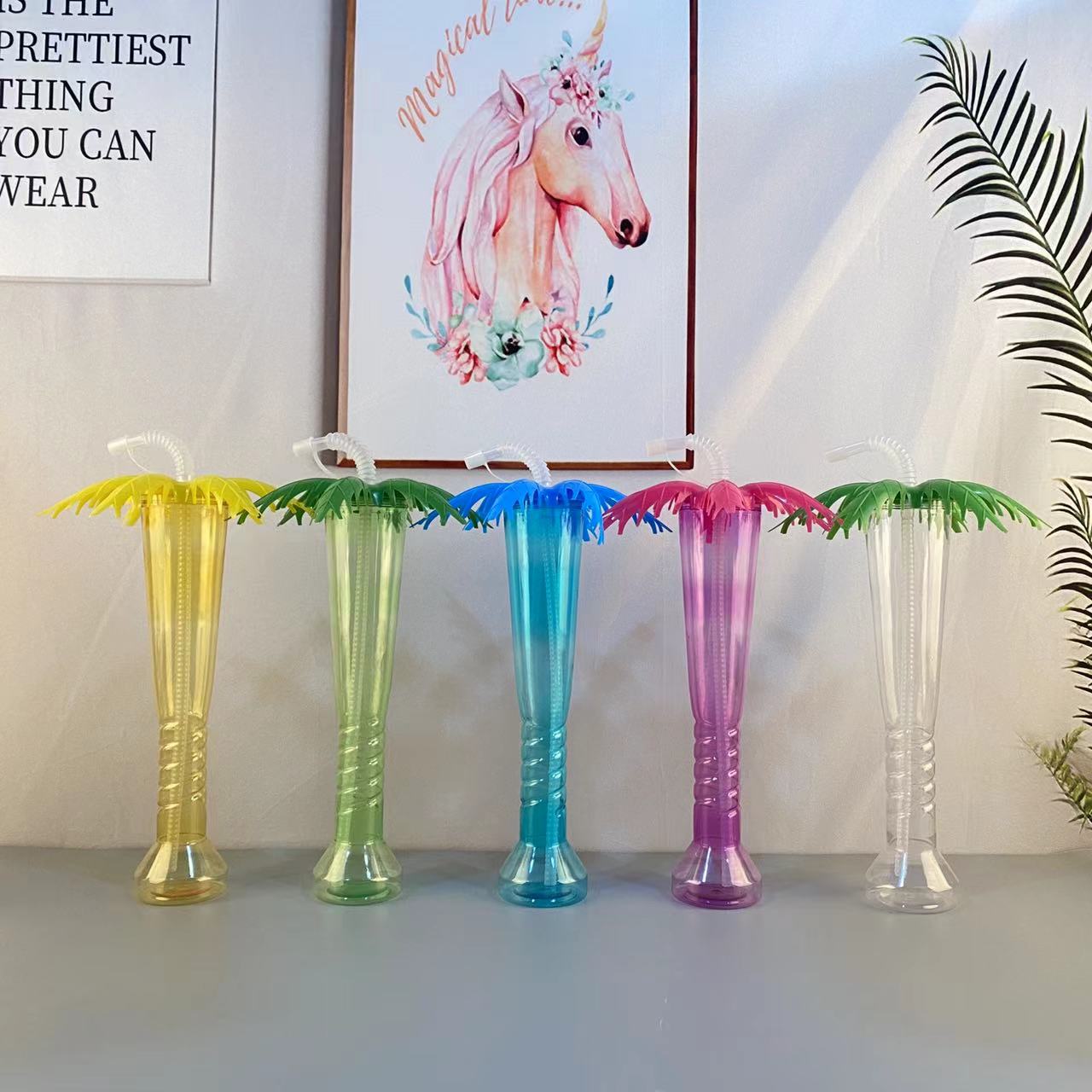 17OZ Tropical Summer Coconut Palm Tree Yard Drinks Cup 1