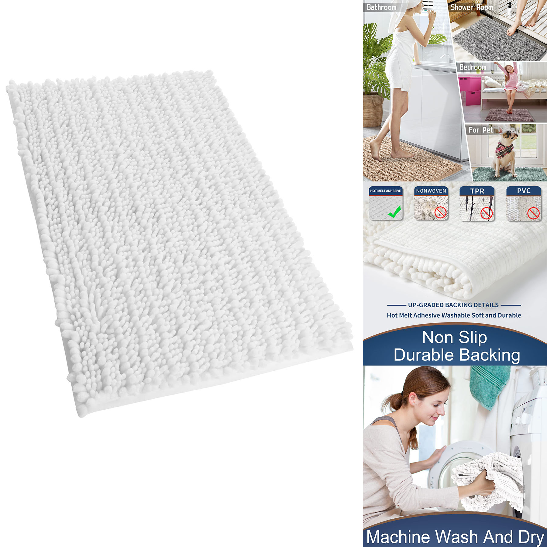 Original Luxury Chenille Bath Mat