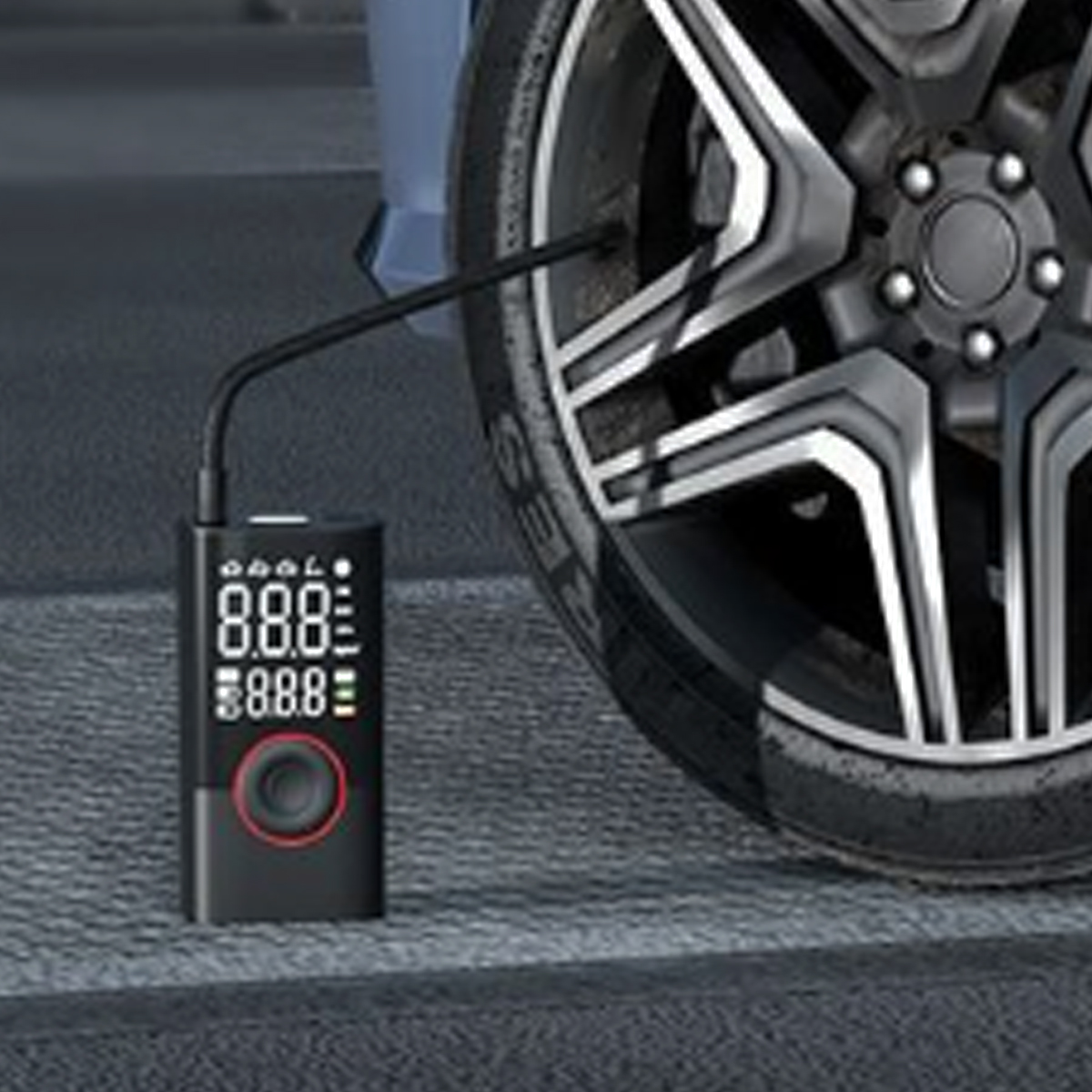 Portable Digital Tire Inflator Pump with USB Charging 5