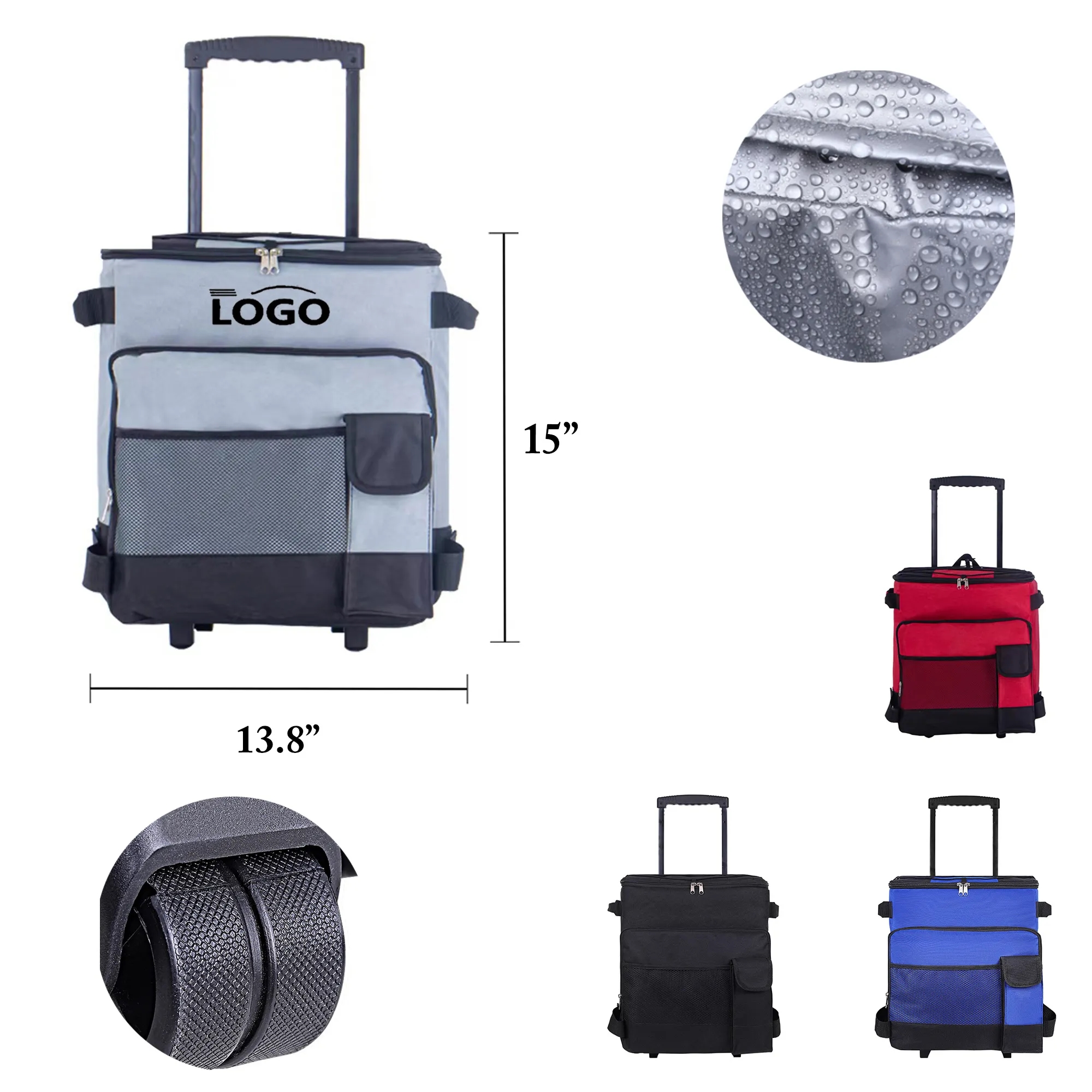 Insulated Picnic Trolley Cooler Bag 4