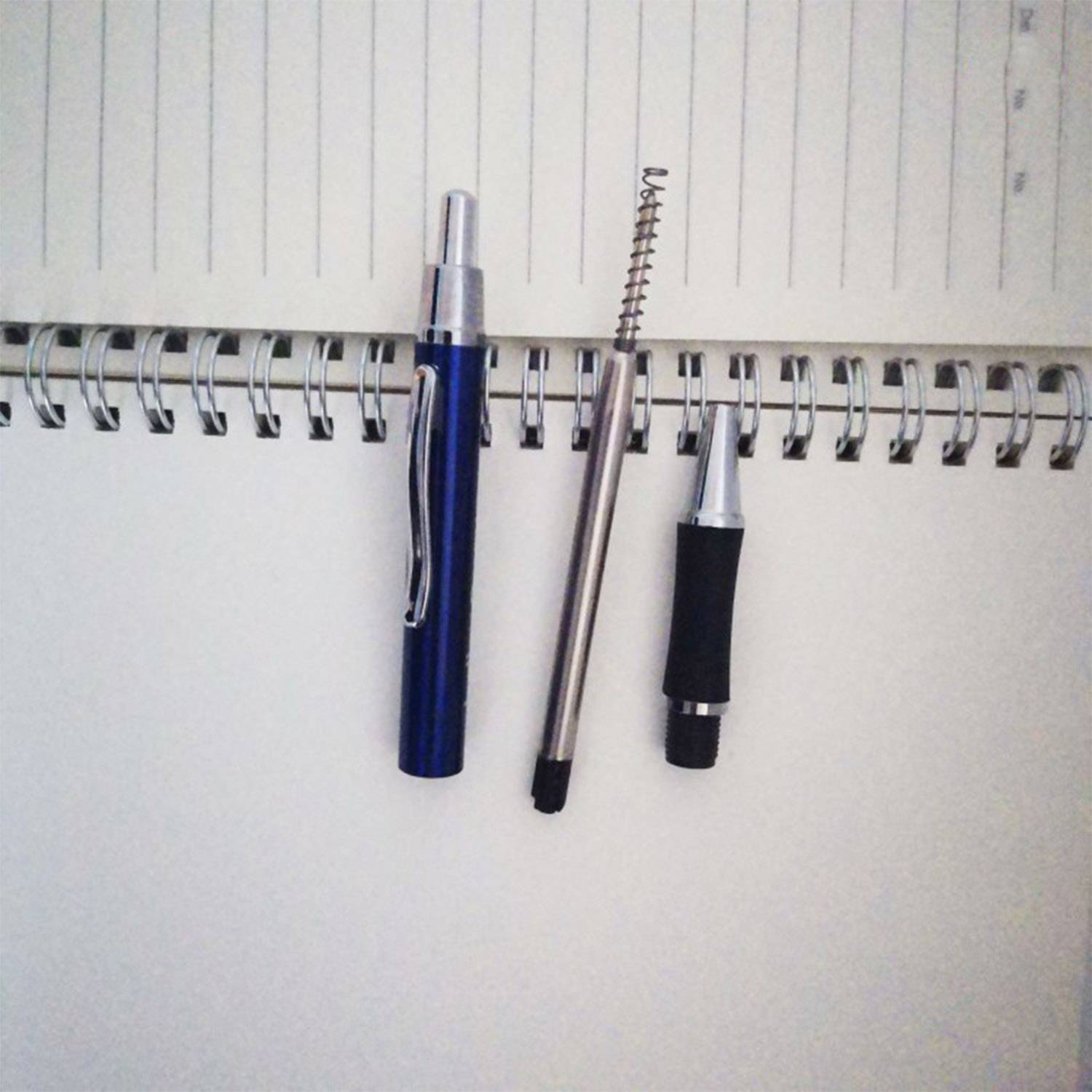 Monochrome Blue Ink Ballpoint Pen 5