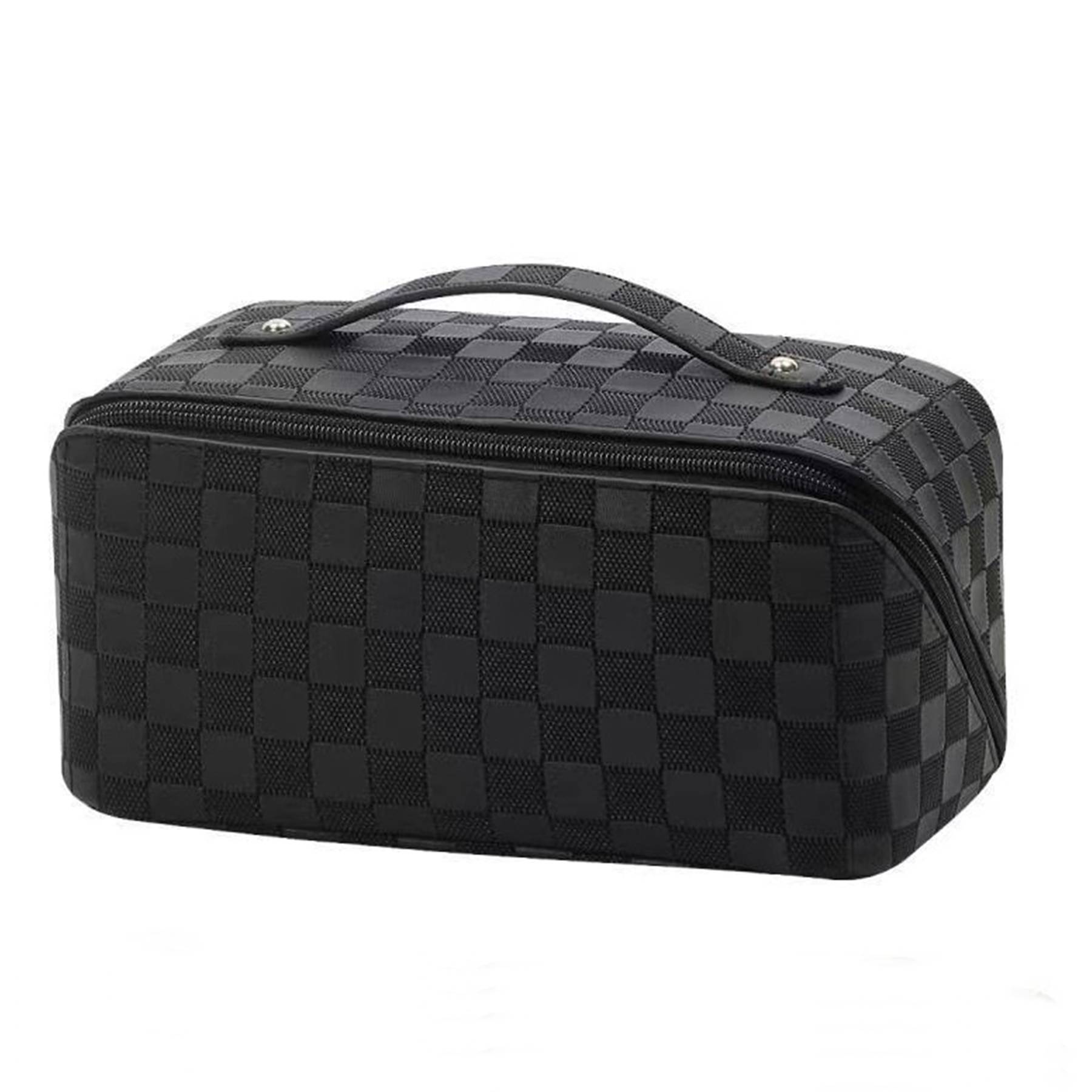 Women's PU Leather Large Capacity Travel Cosmetic Bag 2
