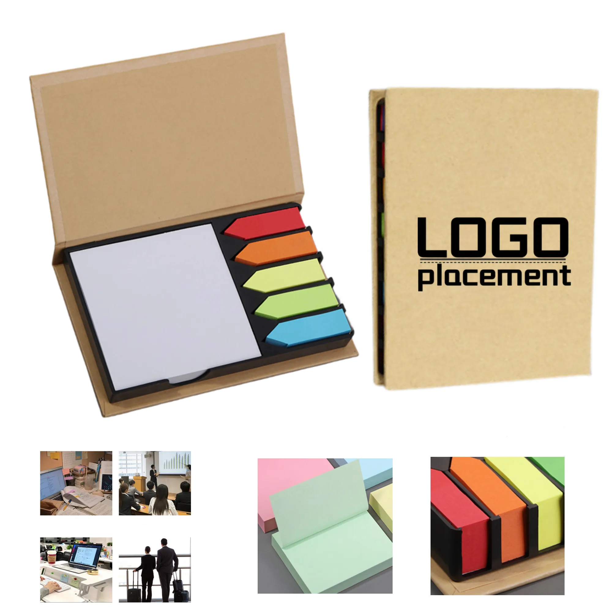 Kraft Paper Multi - Color Office Memo Box
