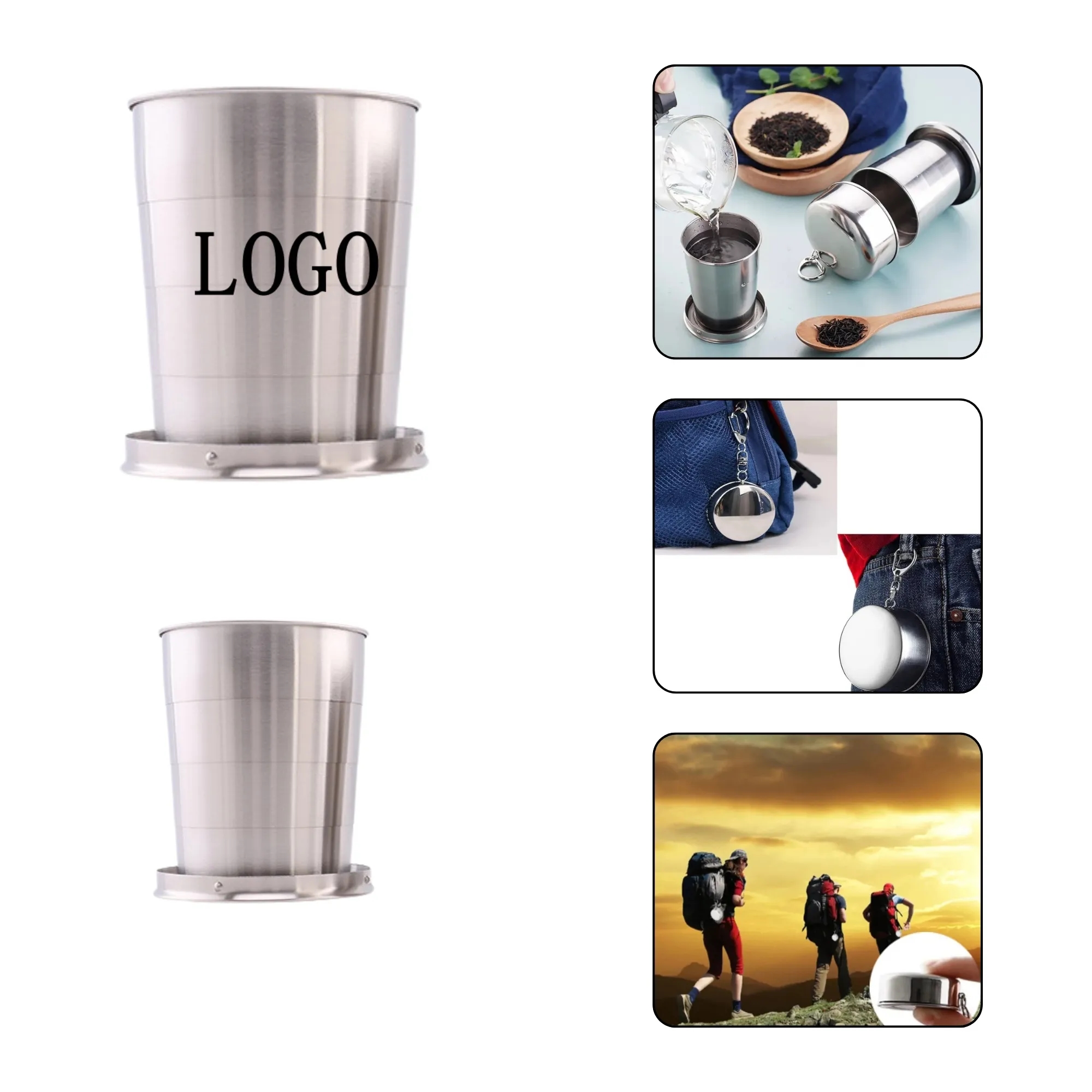 8oz Portable Stainless Steel Cup 2