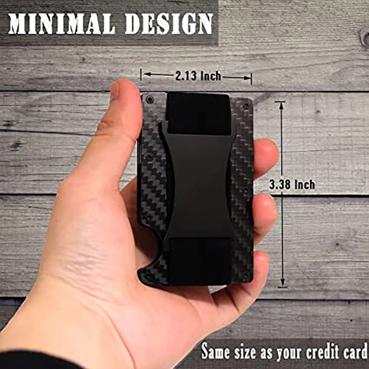 Minimalist Carbon Fiber Wallet For Men 4