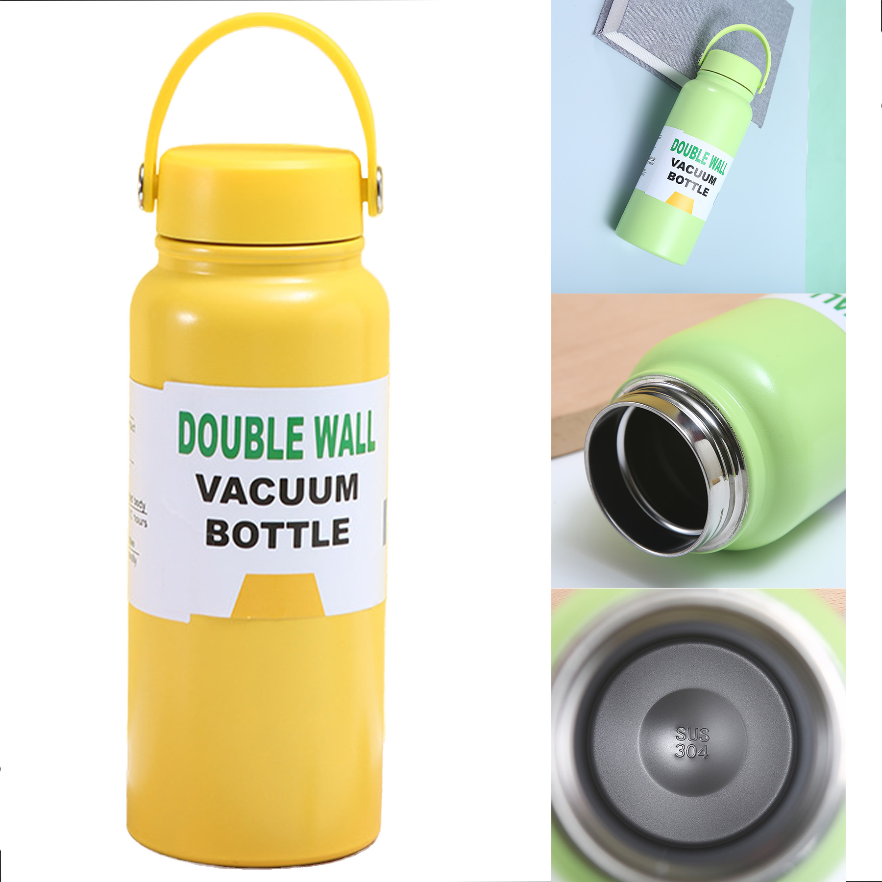 800ML Vacuum Insulation Water Bottle, custom water bottle with logo imprint 2