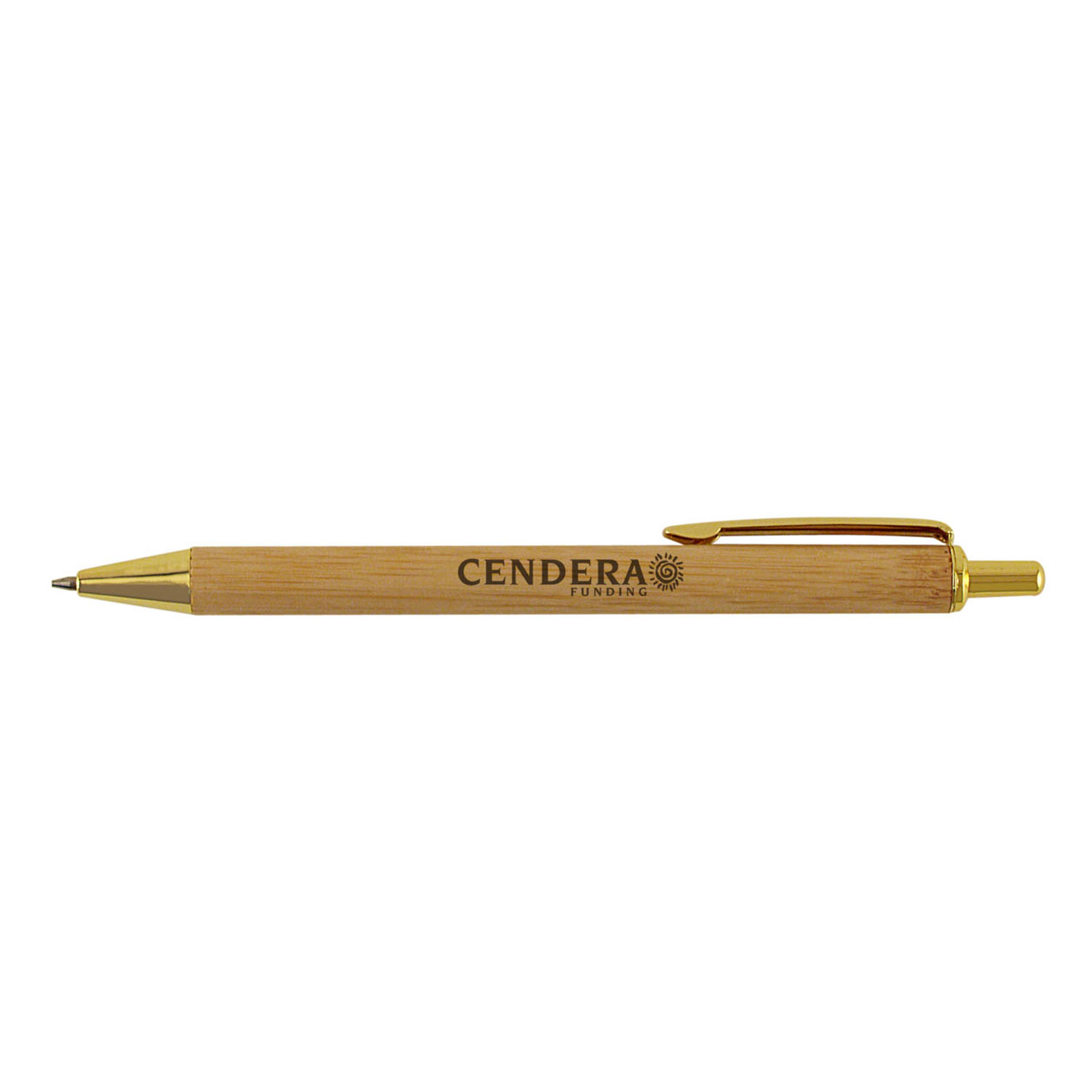 Bamboo Mechanical Pencil with Gold Accents 2