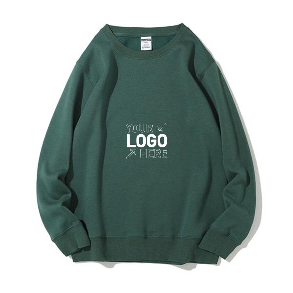Crewneck Cotton&Polyester Fleece Sweatshirts, custom hoodie or sweatshirt with logo imprint 5