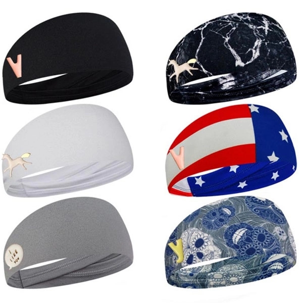 Sport Headband with Buttons For Face Masks 4