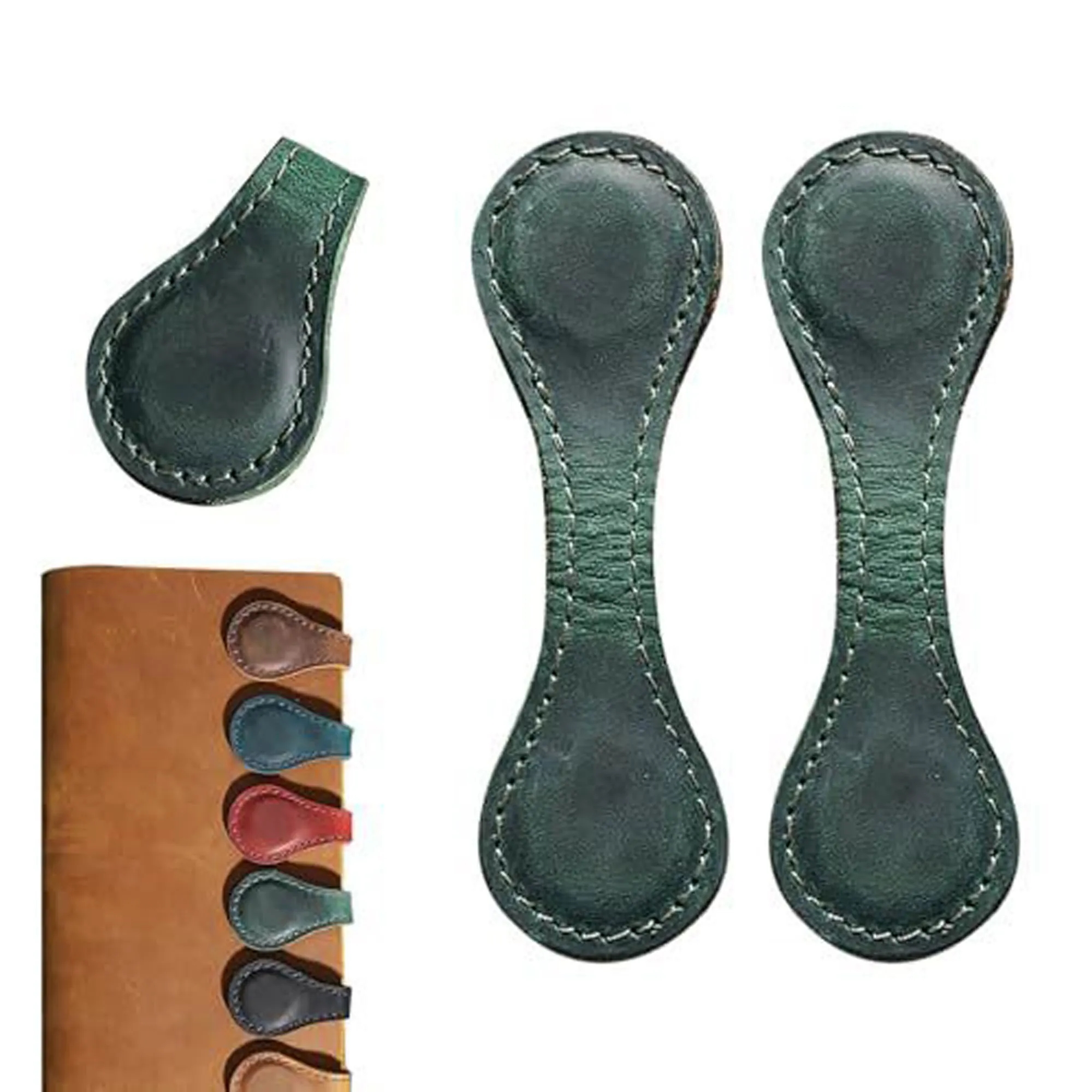 Vintage Leather Magnetic Bookmark 3