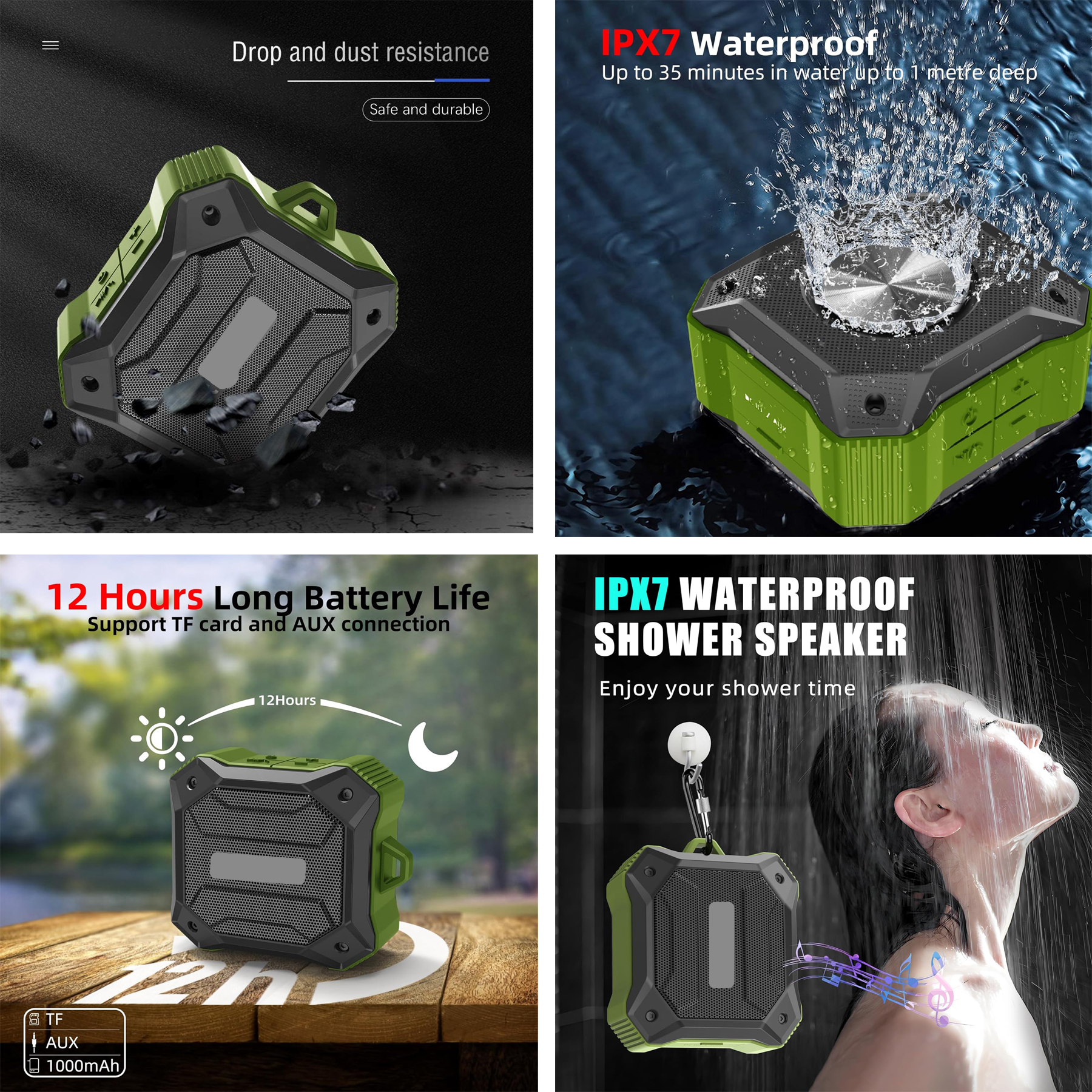 Waterproof Wireless Shower Speaker 3