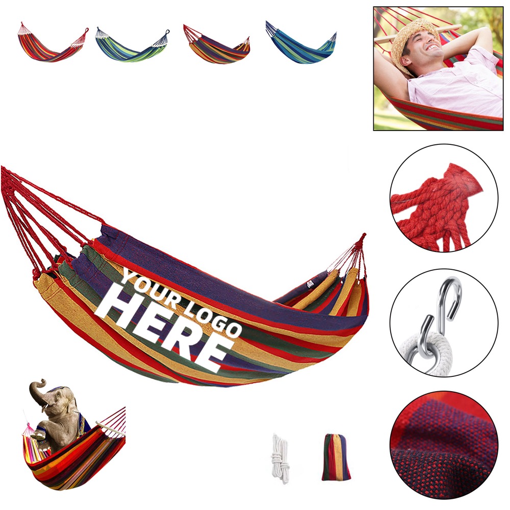 Durable Canvas Camping Double Hammock 2