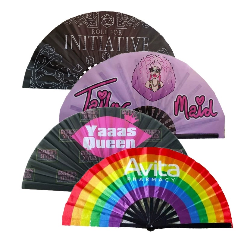 Large Full Color Folding Fans 2