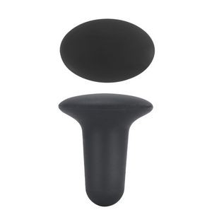 Elegant Oval Panel Nail Shaped Silicone Wine Stopper Cork 4