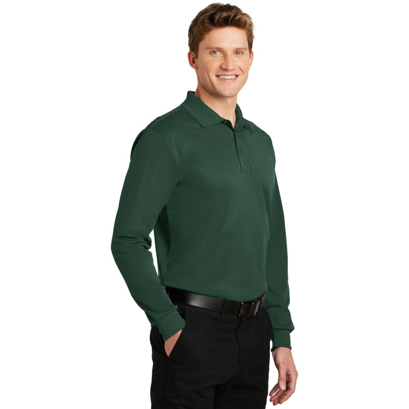 Sport-Tek Long Sleeve Micropique Sport-Wick Polo. 7