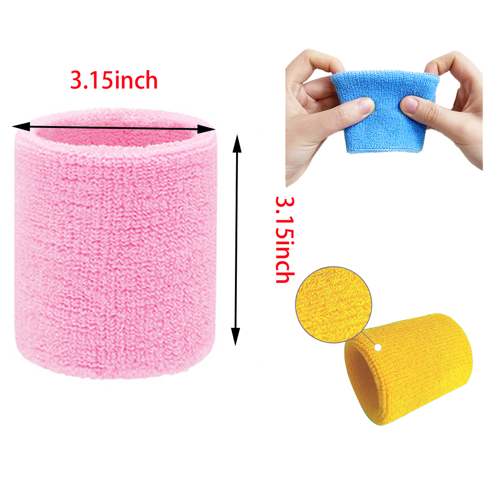 MOQ 50 Sweat-absorbing Towel Wrist Guard 3