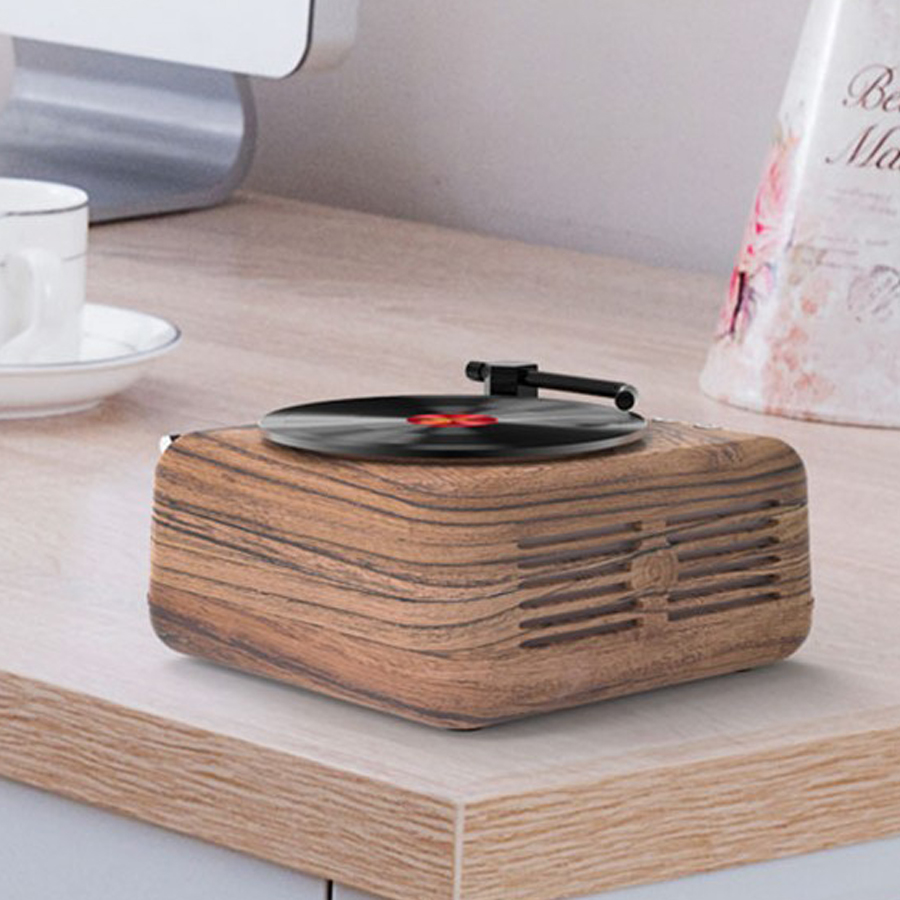 SonicWave Retro Record Player Shaped Bluetooth Speaker 3