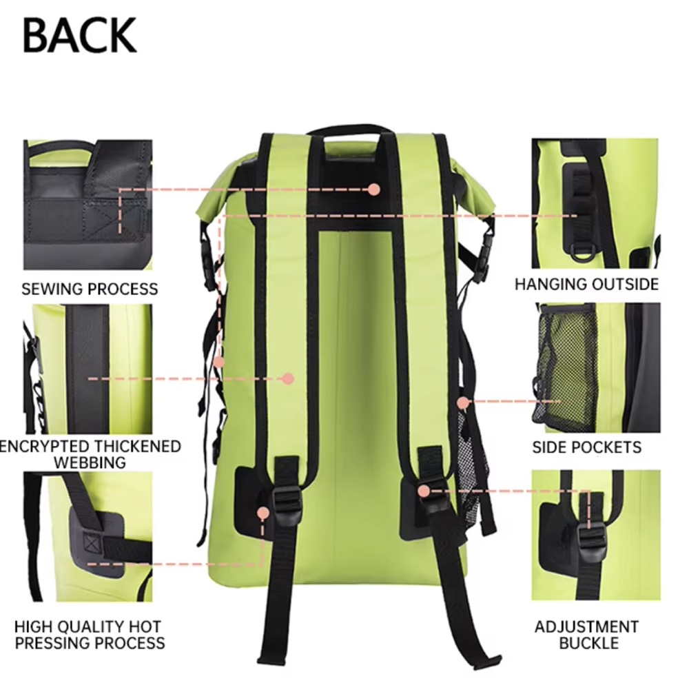 Outdoor Sports Folding Travel Dry Bag Surf Flippers Backpack Waterproof Backpack Bag 3