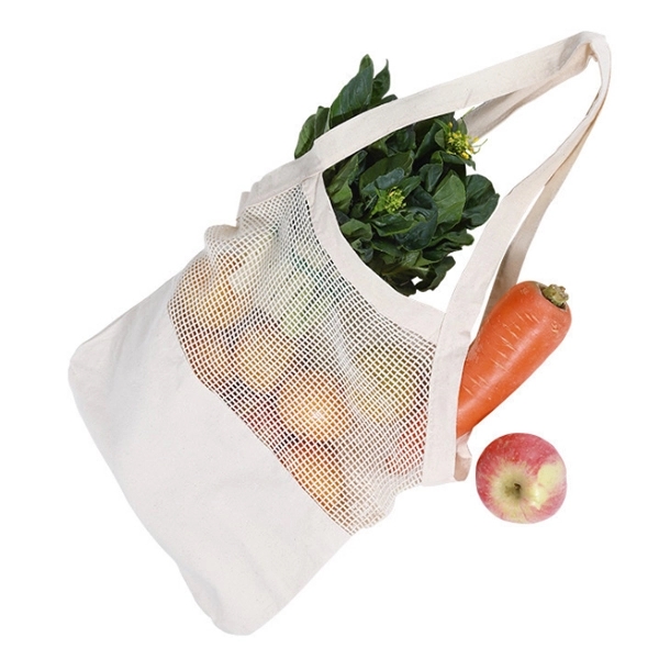 Cotton Mesh Totes Beach Bag 1