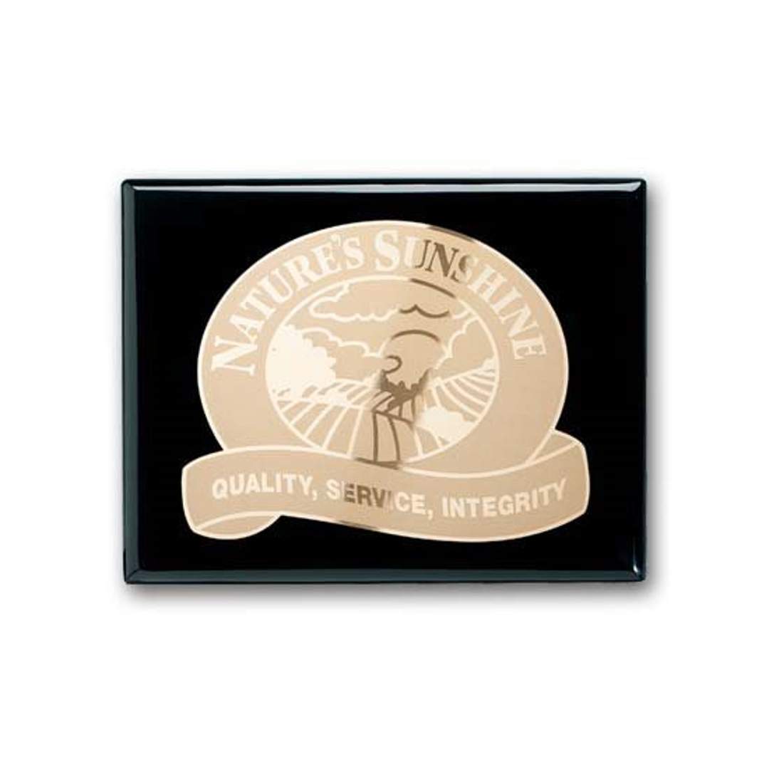 Etch/Frosted Plaq - Ebony 1