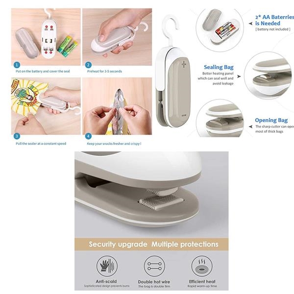 2 in 1 Portable Mini Bag Sealer 5