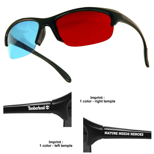 3D Glasses - Plastic Pro-X - Red/Cyan Lenses - Custom Imprint 1