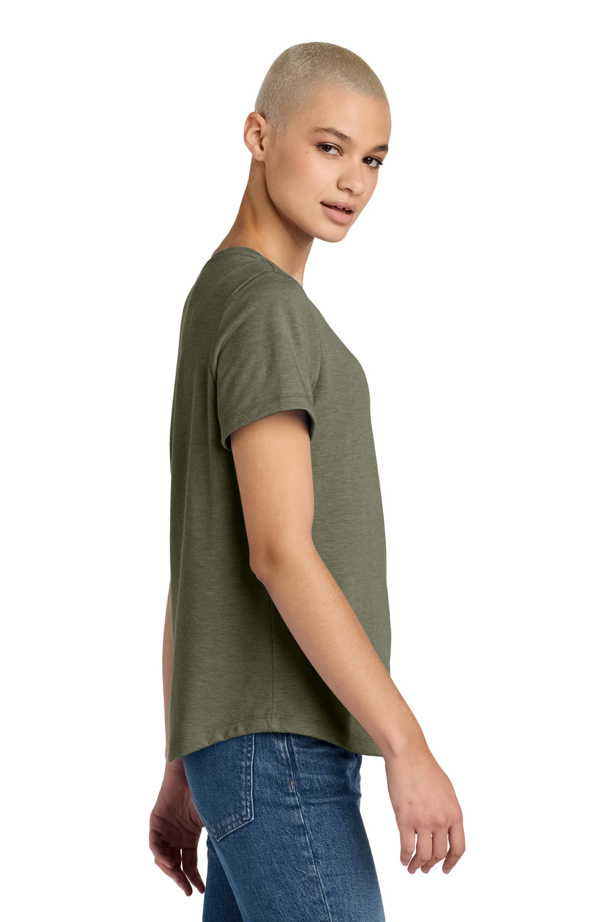 Allmade Women's Relaxed Tri-Blend Scoop Neck Tee AL2015 28