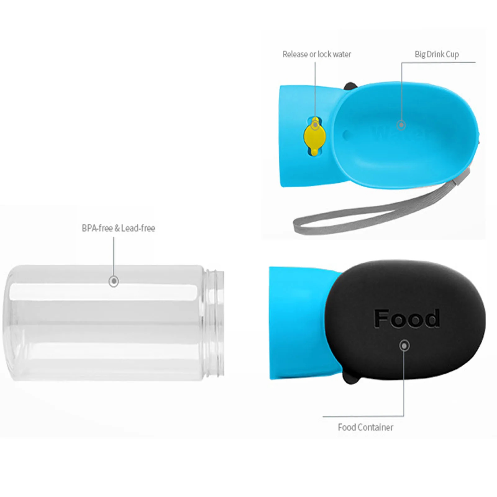 Dog Bottle, Leak Proof Portable Puppy Water Dispenser 4