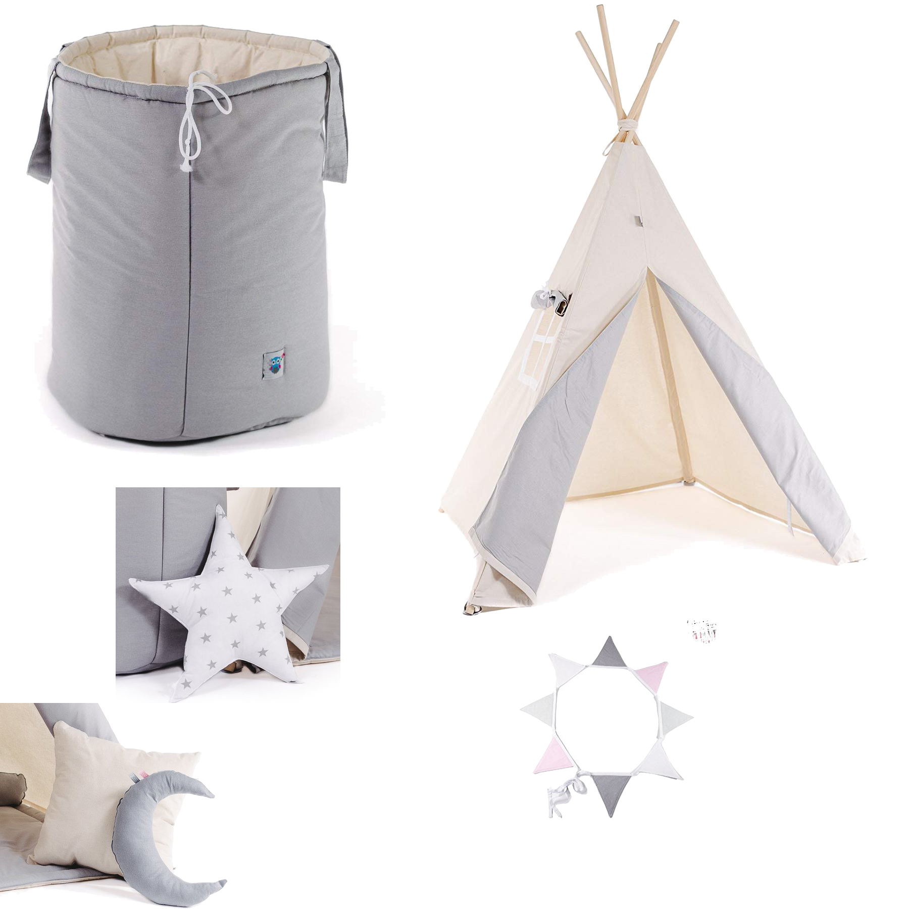 Kid's Foldable Teepee Play Tent 2