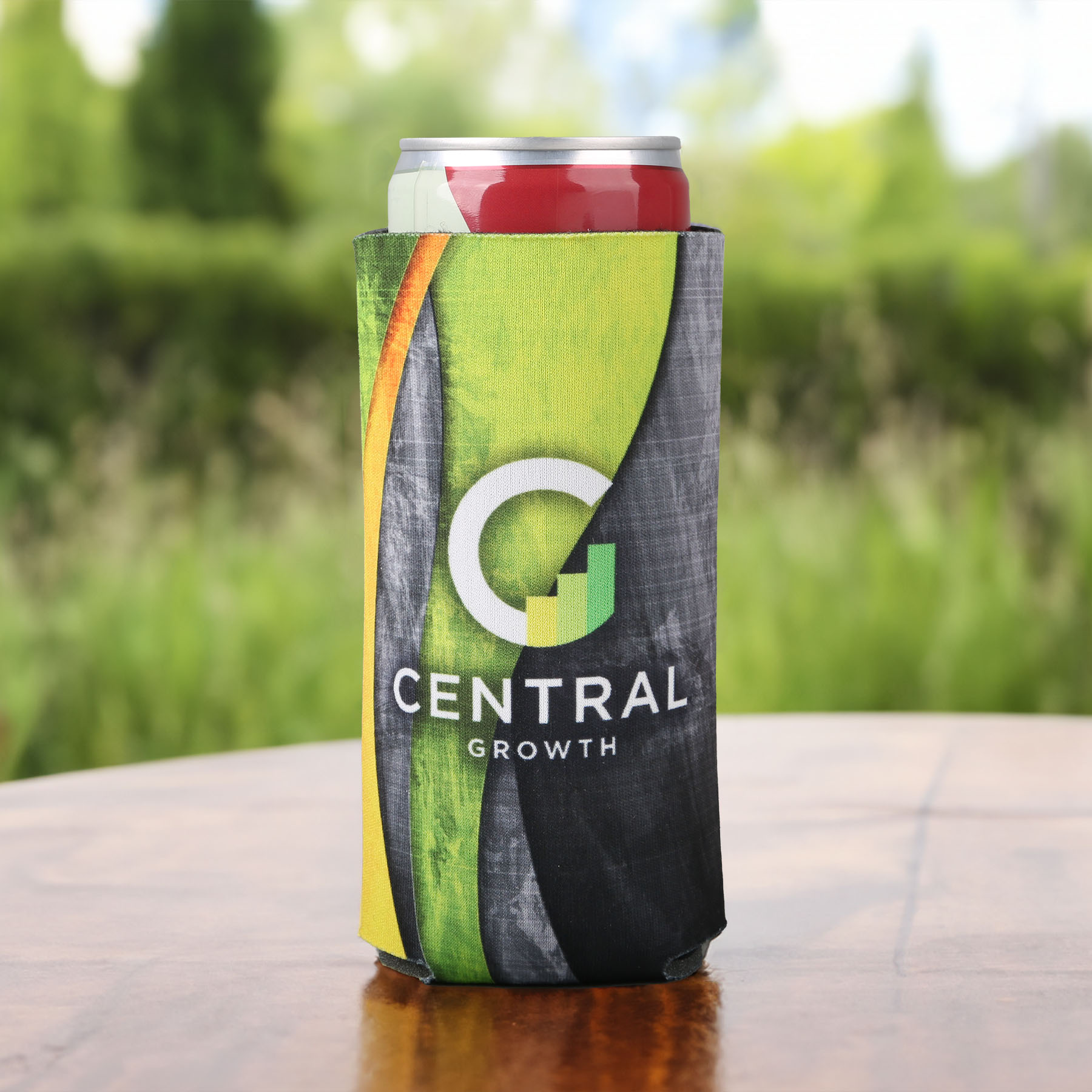 12 Oz. Full-Color Slim Seltzer can cooler