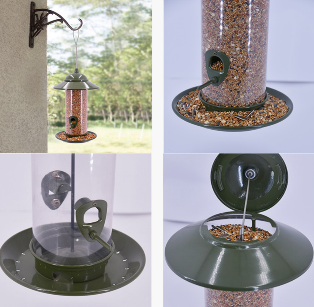 Metal Bird Feeders for Outdoors Hanging 6