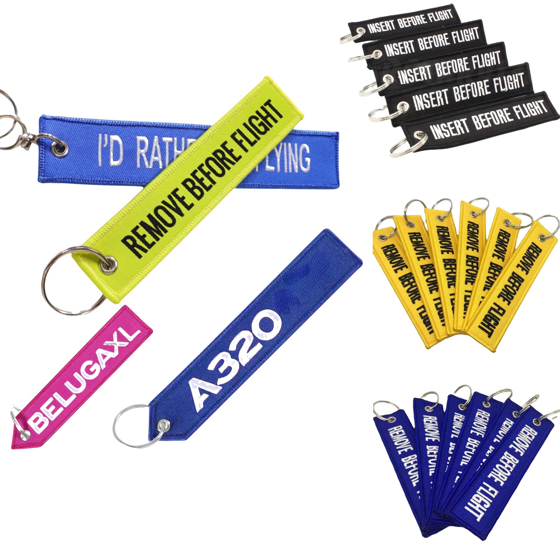 Custom Embroidered Aviator Keychains