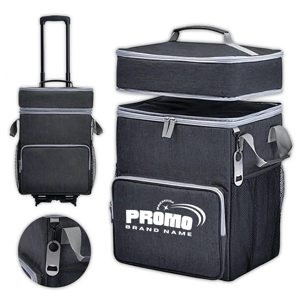 72 Can Large Rolling Cooler Bag with Wheels and Handle 5