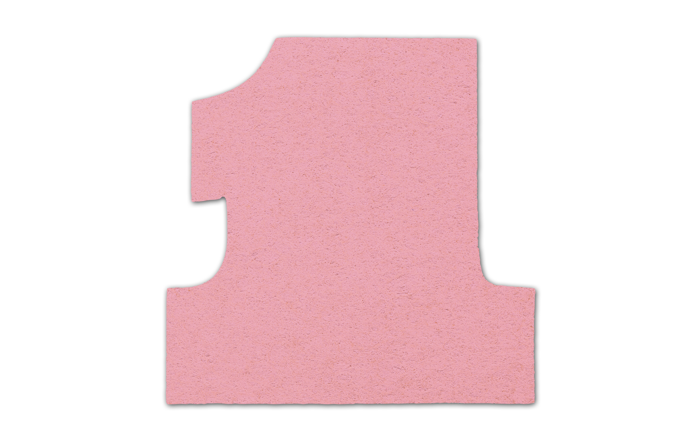 Number One Shape Compressed Sponge 4
