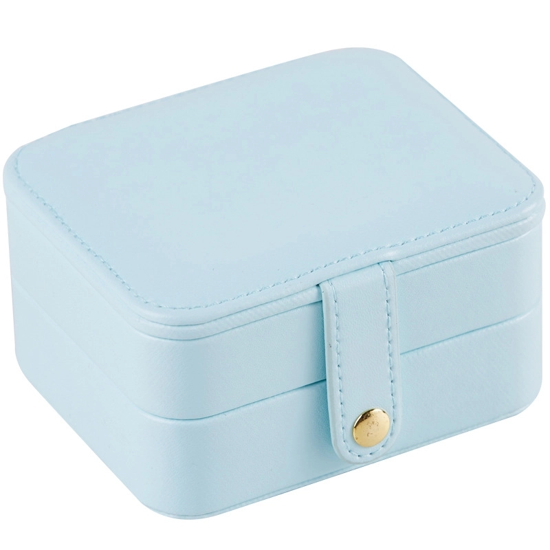 Custom Travel Multi-Layer Jewelry Organizer Box with Mirror 3