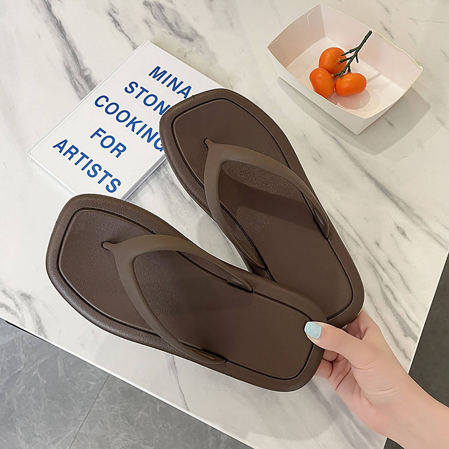 Flip Flop Slippers Beach Pool Bathroom Flat Slides Shoes 5