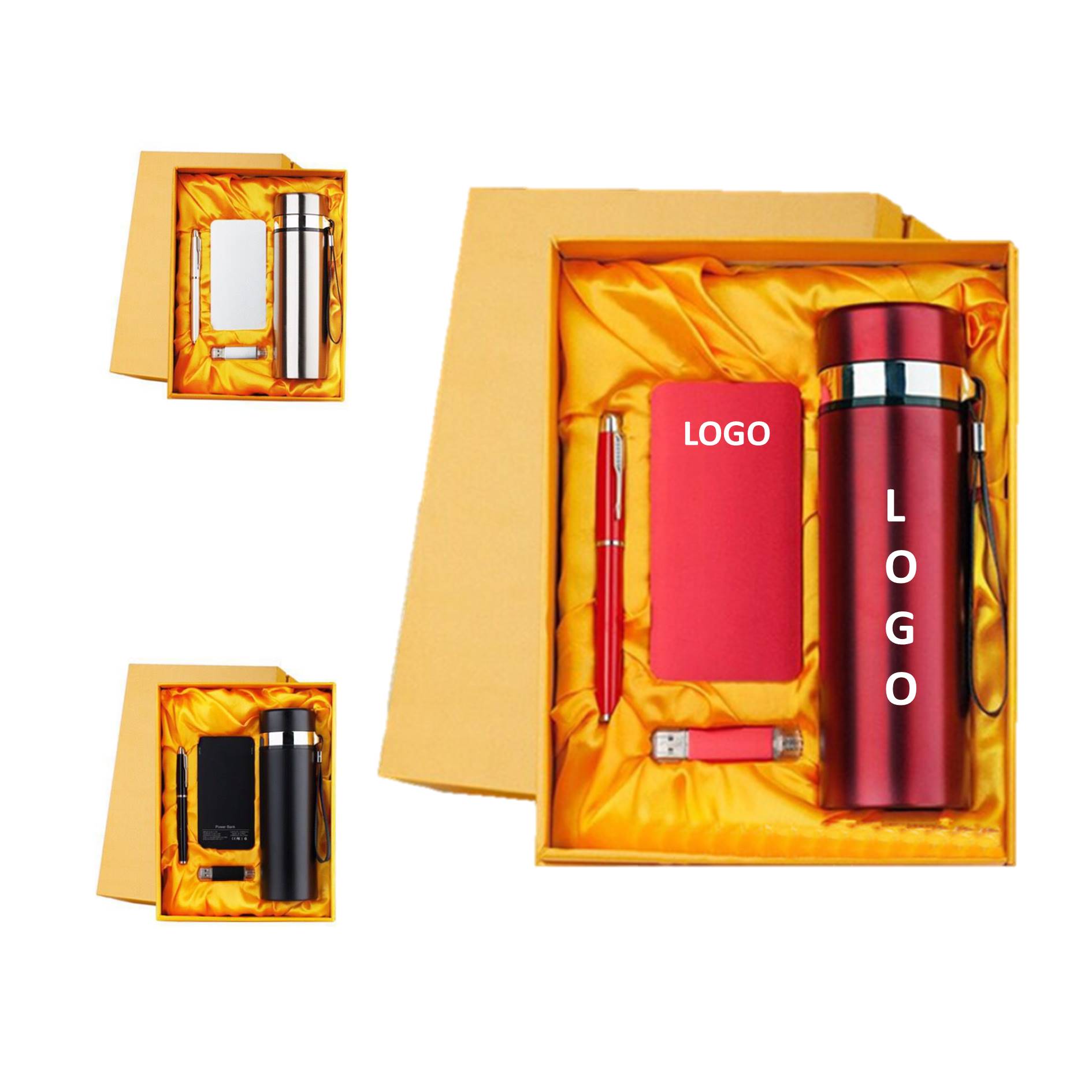 Business Gift Set Tumbler Usb Drive Power Bank Pen 2