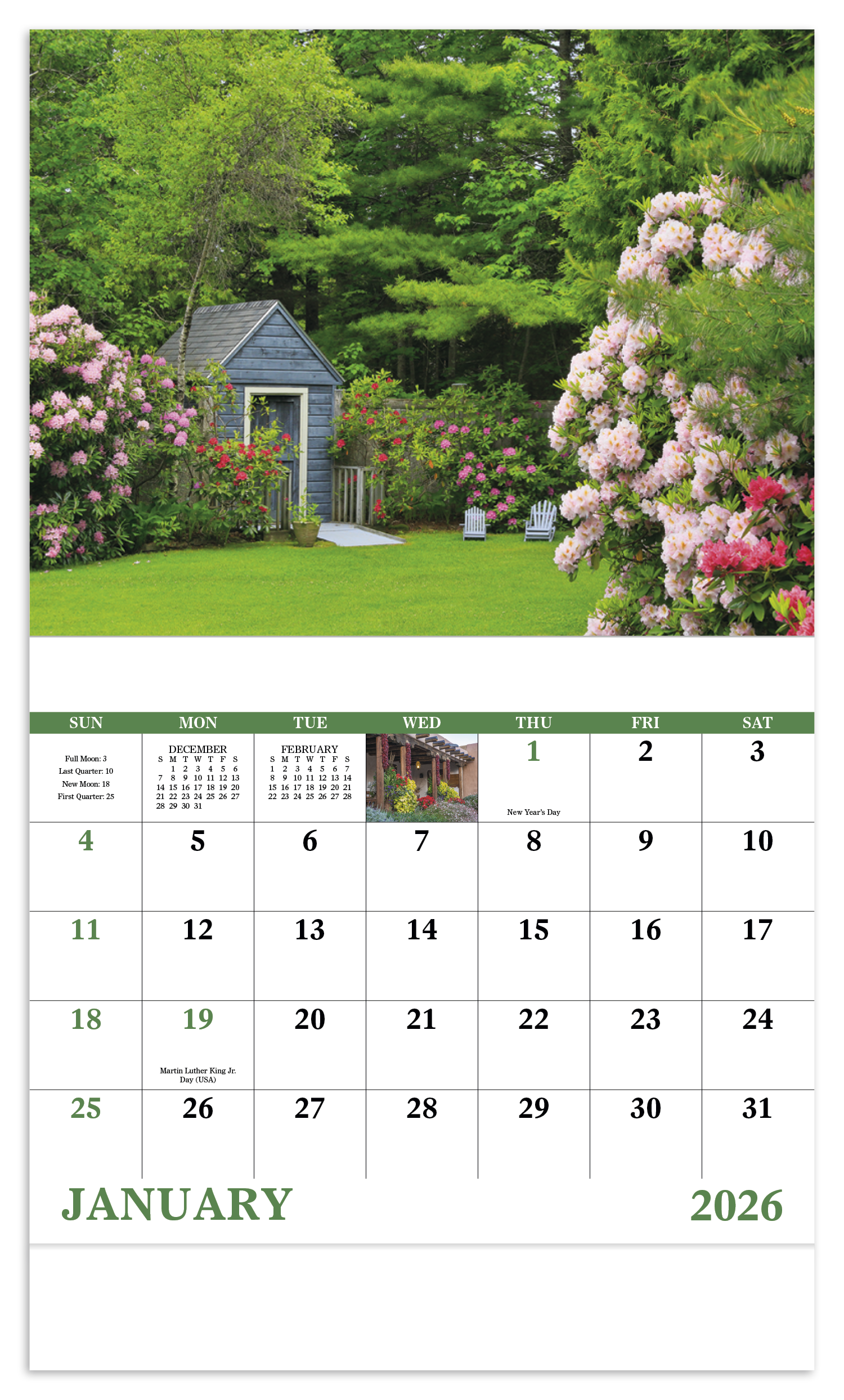 Good Value™ Garden Walk - Stapled Calendar 21