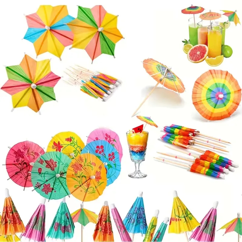 Decorative Cocktail Umbrella Toothpicks 3
