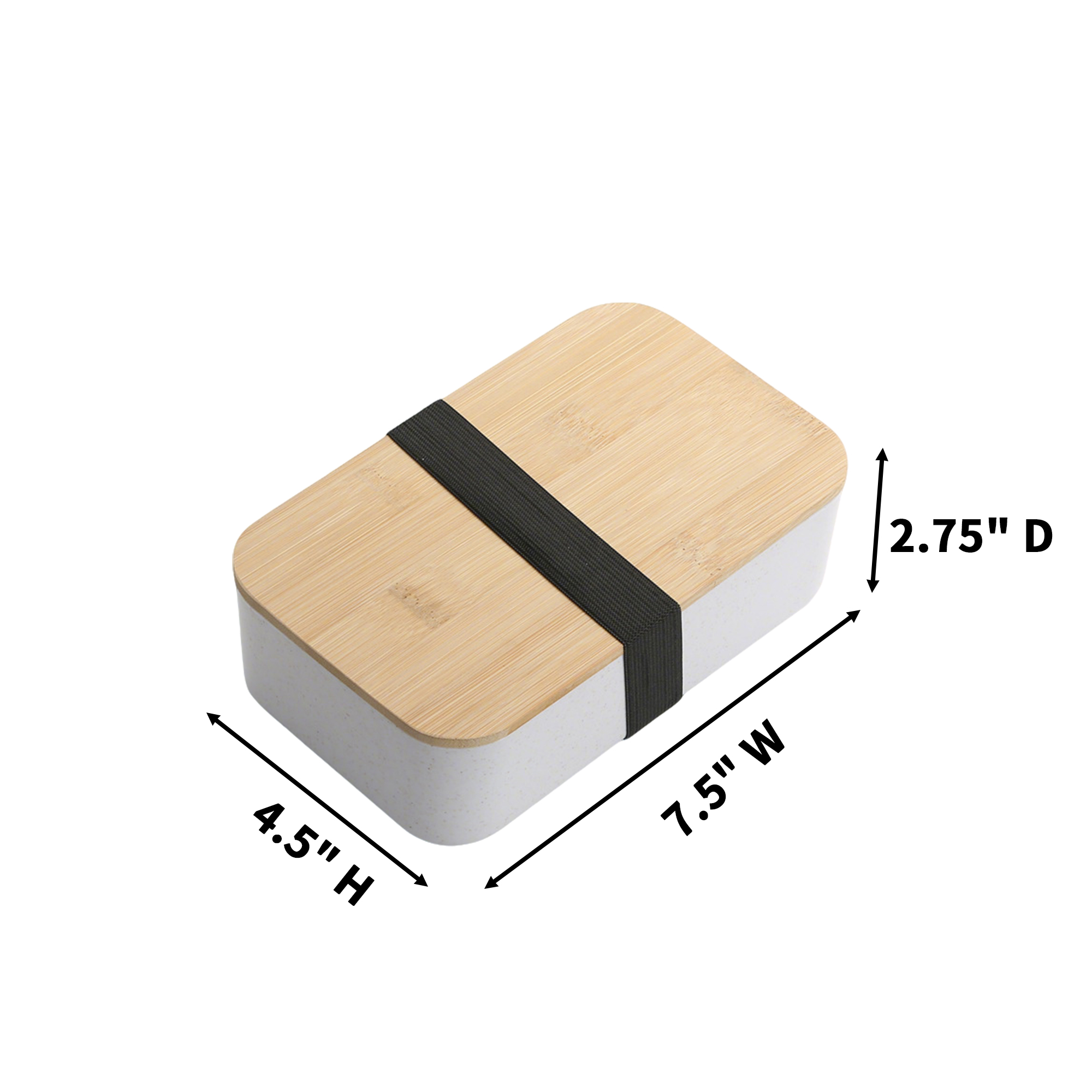 Wheat Straw Bento Box With Bamboo Lid 5
