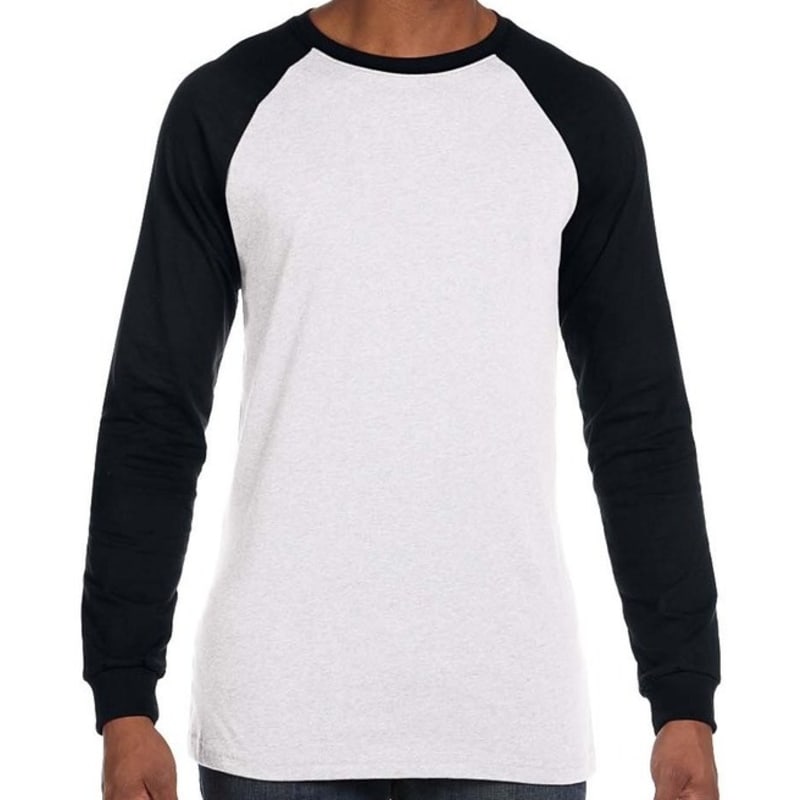 Bella Mens Jersey Long-Sleeve Baseball T-Shirt 1