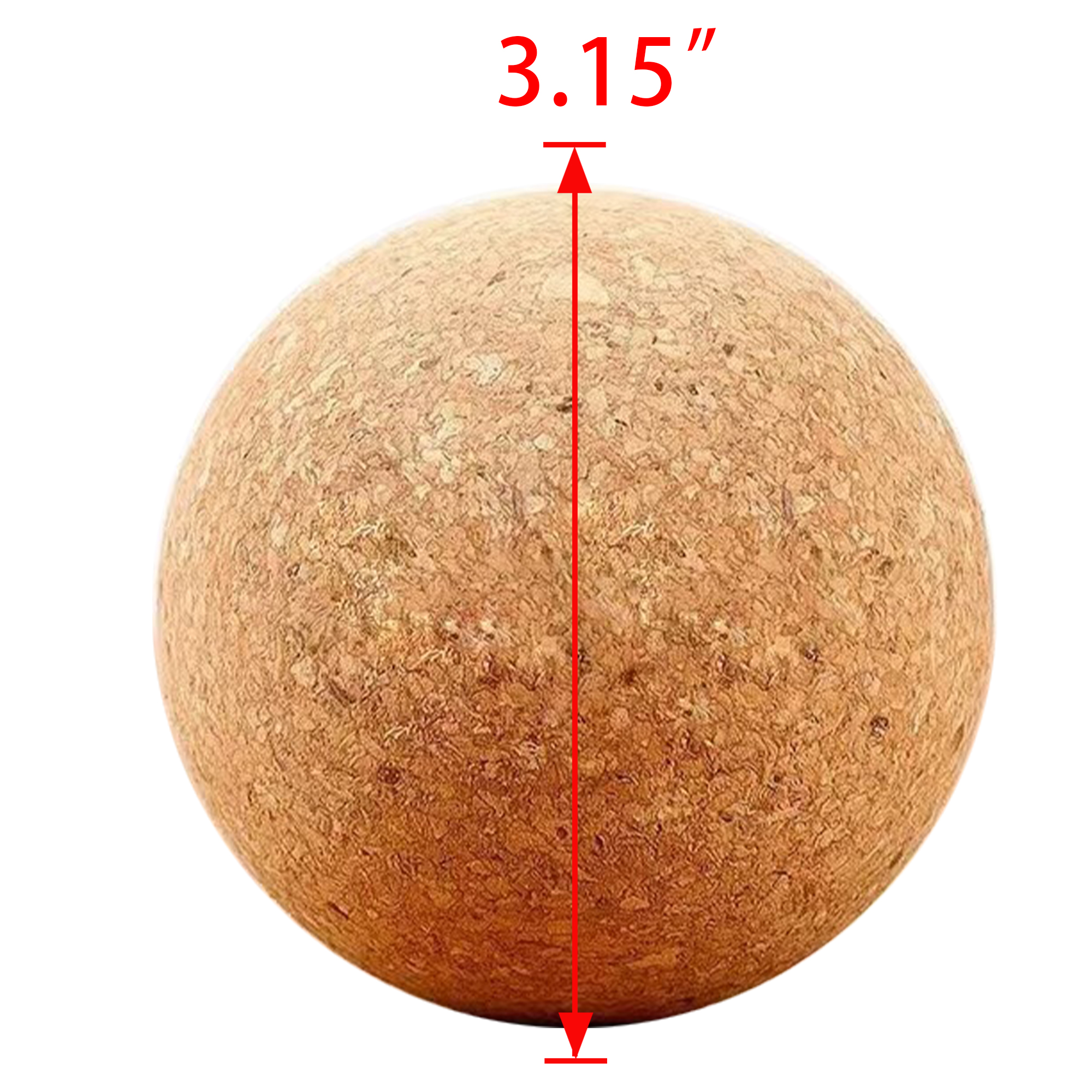 3.15" Yoga Relaxation Cork Massage Bal 1